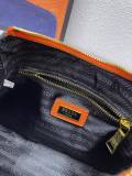 Prada Classic Cowhide Pressed Paint Handbag Crossbody Bag Size: 24.5 x 15 x 7 CM