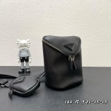 Prada New Unisex Fashion Three in One Crossbody Bag Size: 21 x 15 x 15 CM