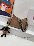 Prada Classic Cowhide Pressed Paint Handbag Crossbody Bag Size: 24.5 x 15 x 7 CM