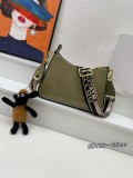 Prada Classic Cowhide Pressed Paint Handbag Crossbody Bag Size: 24.5 x 15 x 7 CM