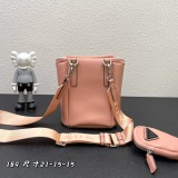 Prada New Unisex Fashion Three in One Crossbody Bag Size: 21 x 15 x 15 CM