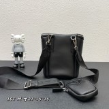 Prada New Unisex Fashion Three in One Crossbody Bag Size: 21 x 15 x 15 CM