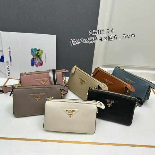Prada Classic Fashion Crossbody Bag Size: 23x 14 x 6.5 CM