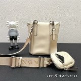 Prada New Unisex Fashion Three in One Crossbody Bag Size: 21 x 15 x 15 CM