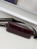 Prada Classic Cowhide Pressed Paint Handbag Crossbody Bag Size: 24.5 x 15 x 7 CM