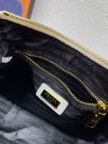 Prada Classic Cowhide Pressed Paint Handbag Crossbody Bag Size: 24.5 x 15 x 7 CM