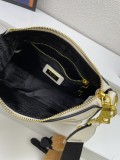 Prada Classic Cowhide Pressed Paint Handbag Crossbody Bag Size: 24.5 x 15 x 7 CM