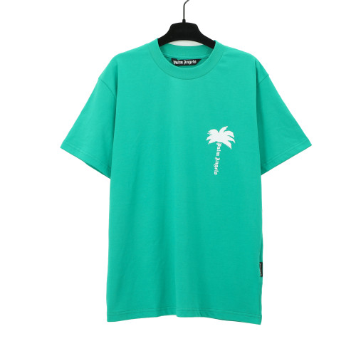 Palm Angels Classic Coconut Tree Logo Print T-shirt Unisex Casual Cotton Short Sleeves