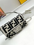 Fendi x MarcJacobs Embroidered F Mini Crossbody Bag Size: 19 x 4 x 11 CM