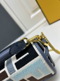 Fendi x MarcJacobs Embroidered F Mini Crossbody Bag Size: 19 x 4 x 11 CM