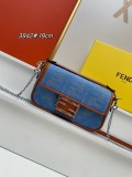Fendi x MarcJacobs Embroidered F Mini Crossbody Bag Size: 19 x 4 x 11 CM