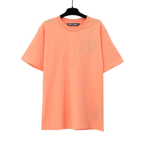 Palm Angels Embroidered Logo Letter Print T-shirt Unisex Casual Loose Short Sleeves