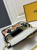 Fendi x MarcJacobs Embroidered F Mini Crossbody Bag Size: 19 x 4 x 11 CM