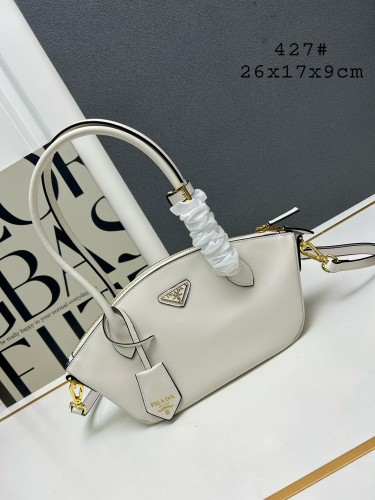 Prada New Long Handle Zipper Dumpling Bun Size: 26 x 17 x 9 CM