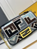 Fendi x MarcJacobs Embroidered F Mini Crossbody Bag Size: 19 x 4 x 11 CM