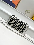 Fendi x MarcJacobs Embroidered F Mini Crossbody Bag Size: 19 x 4 x 11 CM