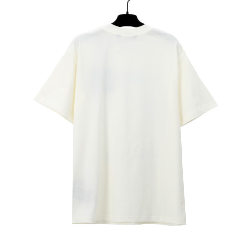 Palm Angels Foam Letter T-shirt Unisex Casual Cotton Short Sleeves