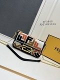 Fendi x MarcJacobs Embroidered F Mini Crossbody Bag Size: 19 x 4 x 11 CM