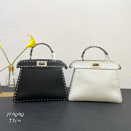 Fendi New Handmade Togo Leather Cat Bag Size: 27 x 21 x 9.5 CM