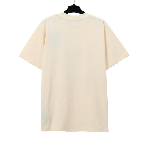 Palm Angels Embroidery Chinese Loong Letter T-shirt Unisex Casual Loose Short Sleeve