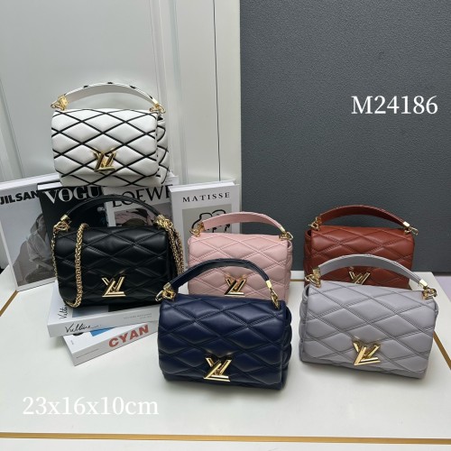 Louis Vuitton Stitched Sheepskin Chain Crossbody Bag Size: 35 x 25 x 14 CM