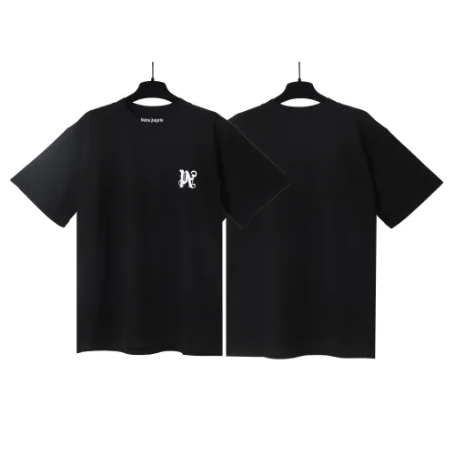 Palm Angels Minimalist Versatile T-shirt Unisex Casual Loose Short Sleeves