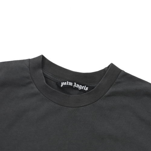 Palm Angels Letter Offset Wash T-shirt Unisex Casual Loose Short Sleeves