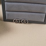 Gucci Interlocking Double G Letter Twist Earrings Fashion Retro Eardrop
