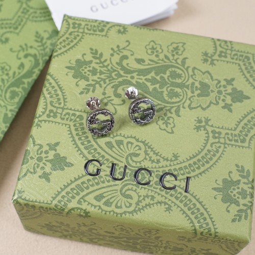 Gucci Interlocking Double G Retro Earring Fashion Floral Stud Earring