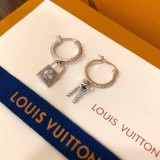 Louis Vuitton New Fashion Lock Key Earrings Simple Silver Eardrop