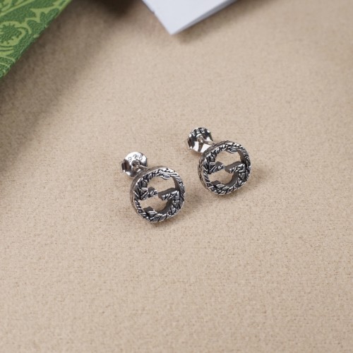 Gucci Interlocking Double G Retro Earring Fashion Floral Stud Earring