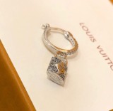 Louis Vuitton New Fashion Lock Key Earrings Simple Silver Eardrop