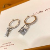 Louis Vuitton New Fashion Lock Key Earrings Simple Silver Eardrop