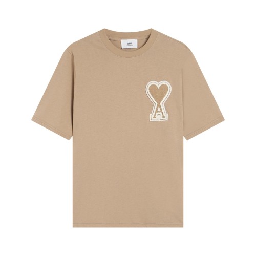 Ami Paris Classic Big Heart Zhangzi Short Sleeved Couple Casual Loose T-shirt