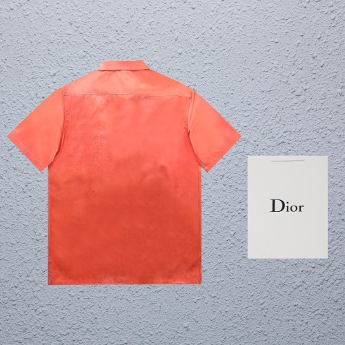 Dior Fashion Oil Painting Dinosaur Short Sleeved Polo Shirt