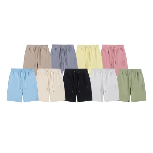 Ami Paris Classic Macaron Spring/Summer Shorts Couple Casual Shorts Versatile Shorts