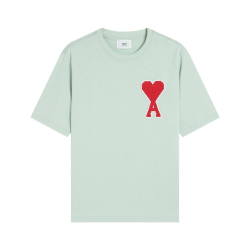Ami Paris Classic Diamond Zhangzi Short sleeved Couple Casual Loose T-shirt