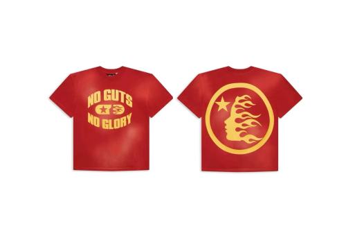 Hellstar Fashion Red Printed Short Sleeve Unisex Casual Street T-shirt