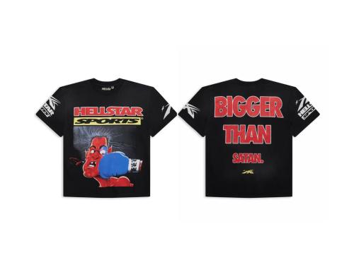 Hellstar Boxing Hip-hop Short Sleeve Unisex Casual Street Loose T-shirt