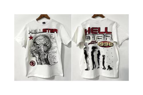 Hellstar New Fashion Retro Printed Short Sleeve Unisex Street Casual T-shirt