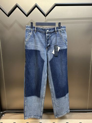 Dior Handwritten Logo Signature Workwear Casual Jeans