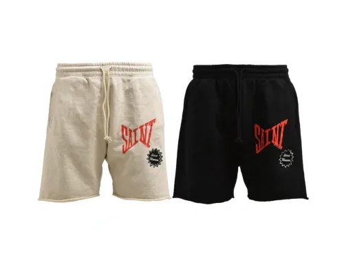 Saint Michael Fashion Summer Shorts Unisex Casual Loose Pants