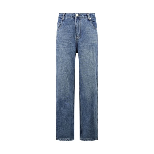Fendi Classic Metal FF Loose Casual Denim Pants