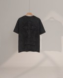 Chrome Hearts Cross Horseshoe Expedition Army Patch Embroidered Cross Hardware Short Sleeves