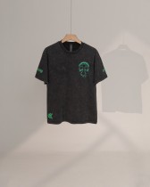 Chrome Hearts Cross Horseshoe Embroidered Cross Short Sleeves