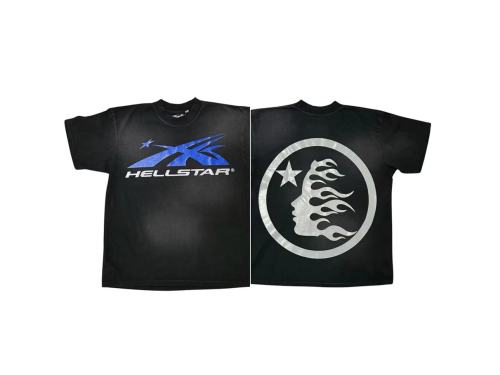 Hellstar Fashion New Printed Short Sleeve Unisex Casual Washed T-shirt