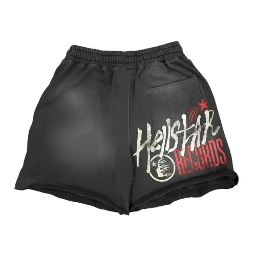 Hellstar Fashion Retro Washed Shorts Unisex Casual Street Pants