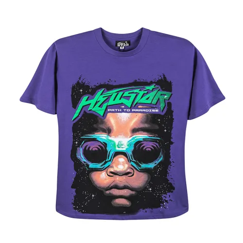 Hellstar Fashion Hip Hop Street Printed Short Sleeve Casual Cotton T-shirt