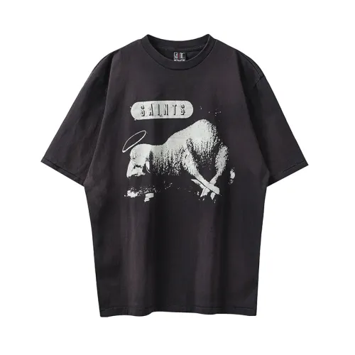 Saint Michael Retro Washed Short Sleeve Unisex Street Casual T-shirt