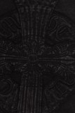 Chrome Hearts Cross Horseshoe Expedition Army Patch Embroidered Cross Hardware Short Sleeves